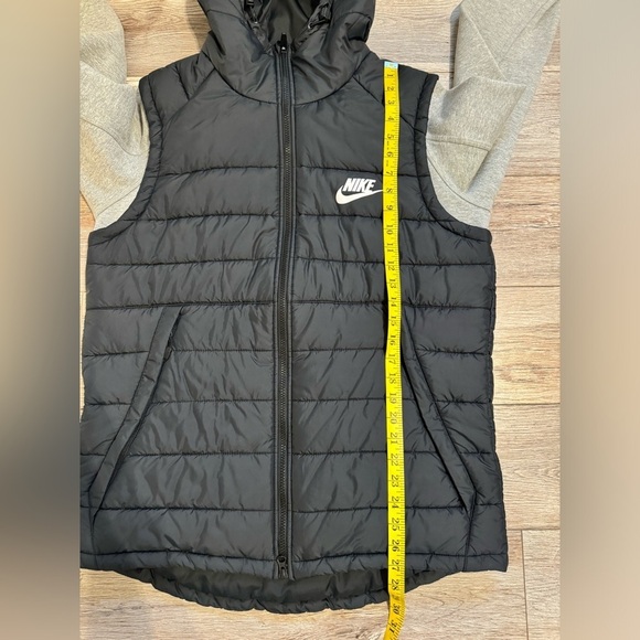 Nike~ Men’s Advance 15  Hooded Jacket Black Size‎ Large Hi-Low Hem Long Sleeve - Picture 12 of 13